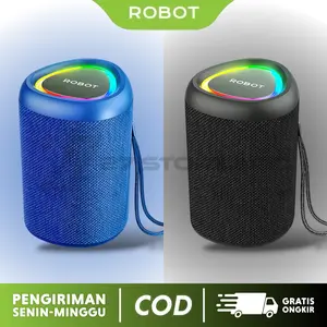 ROBOT Speaker Bluetooth R120 Salon Bluetooth 5.3 RGB Waterproof IPX4 TWS Mode Dual Interkoneksi Bergaransi Resmi