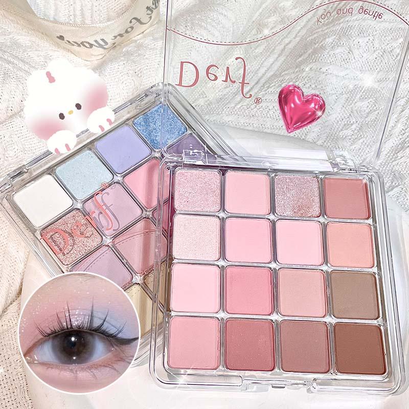 Phấn Mắt, 16 Màu, Tông Nude, Lâu Trôi, Hoàn Thiện Lì Và Lấp Lánh, Trang Điểm Lung Linh Nhũ Mắt Bảng Phấn Mắt Nữ Eyeshadow Mỹ Phẩm phan math Cosmetic