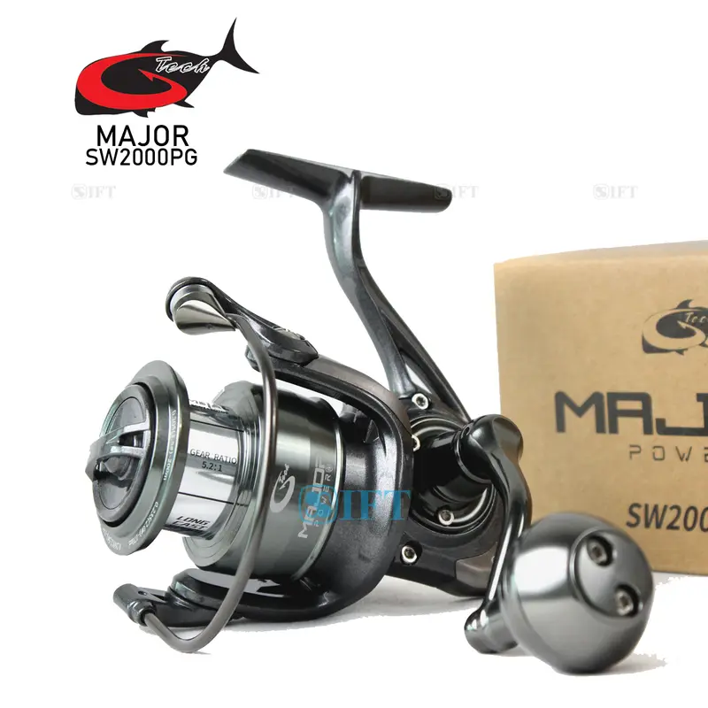 Reel G-TECH MAJOR POWER SW 1000 -- 5000 HG PG | Power Handle SaltWater | Metal Body Kolam Danau Sungai Laut GTech Resmi 2