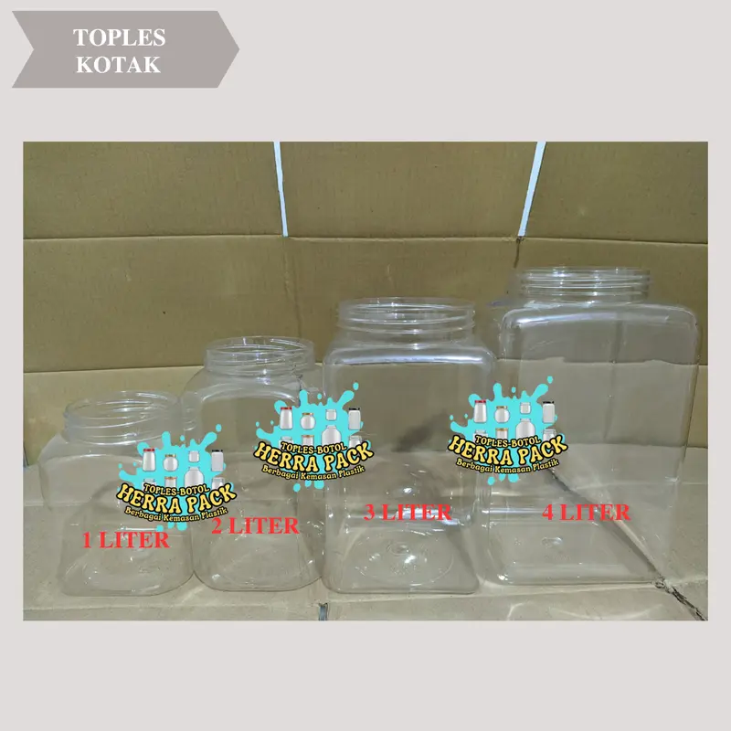 Toples Cupang 4 Liter Kotak Tanpa Tutup Kode 1025 2
