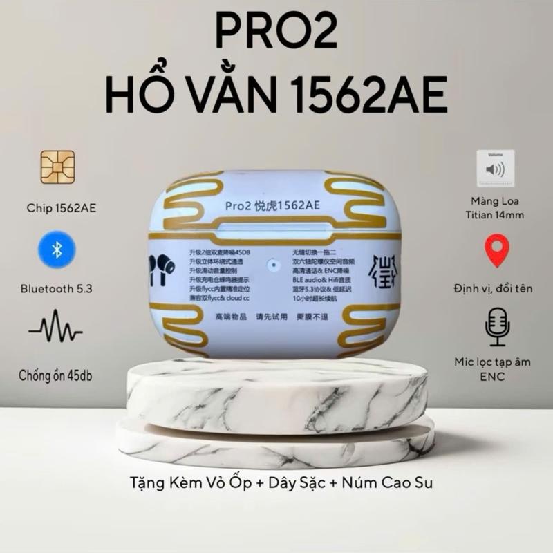 Tai nghe Bluetooth Hổ Vằn 1562AE Type C chống ồn ANC 45DB xuyên âm âm thanh không gian Nhét Tai Nghe Nhạc tai nghe