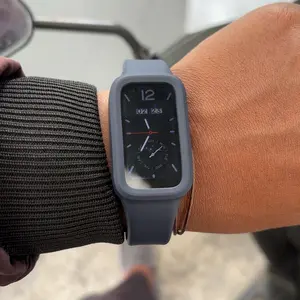 Sport Silicone Case+Strap untuk Xiaomi Smart Band 9 Active & Redmi Band 3 Anti Gores Pelindung Layar Bumper Cover Tali Jam Tangan Kualiti Tinggi Bernafas Nyaman
