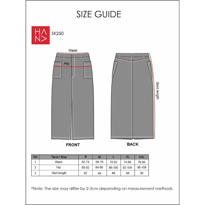 Hana Fashion - Sienna Maxi Skirt/ Rok Panjang Wanita - SK250 Rok Denim 8