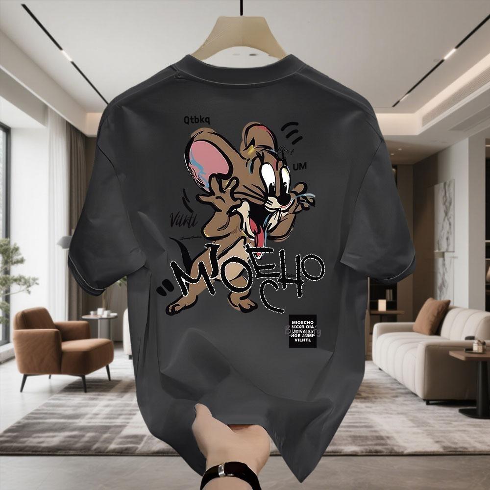 Kaos Oblong Lengan Pendek Motif Tikus Lucu 100% Katun Ukuran Besar Unisex Kaos Oblong Lengan Pendek Motif Tikus Lucu 100% Katun Ukuran Besar Unisex