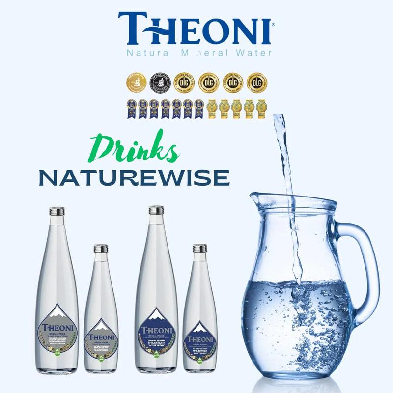 Product Introduction of Theoni Natural PH8 Sparkling Water Greece Water PH8 1Lx12 - Balanced pH 8 8