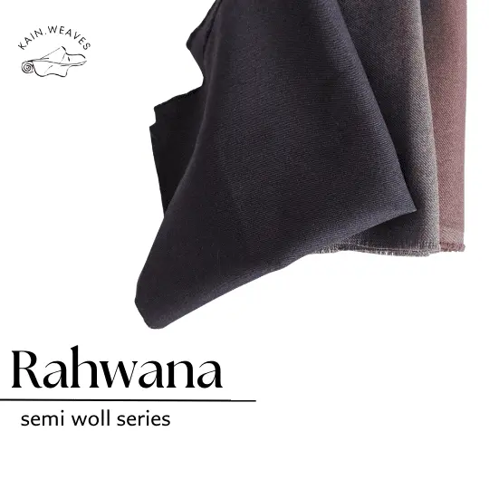 Kain Bahan Rok, Blus, Celana Semi Woll Polos 0.5 Meter RAHWANA/Kain Arahan Berkualitas Grade A