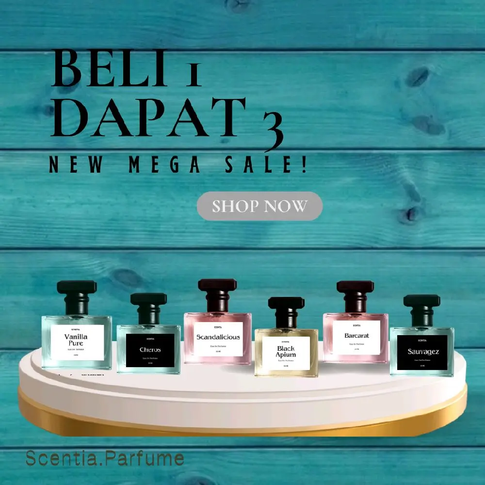 FLASH SALE BELI 1 DAPAT 3 - Varian Aroma Perfume [Scandalicious] [Black Apium] [Cheros] [Sauvagez] [Vanilla Pure] [Baccarat] [Ukuran 25 Ml] Uniseks Cocok Untuk Semuan Gender Pria, Wanita. Tahan seharian |  Vanila Kopi Licorice Orange Peony Tubuh Perempuan