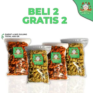 MBAHKRIUK - Beli 2 Gratis 2 MIE GULUNG 400 Gram Mielung Pedas Gurih Daun Jeruk Bumbu Melimpah