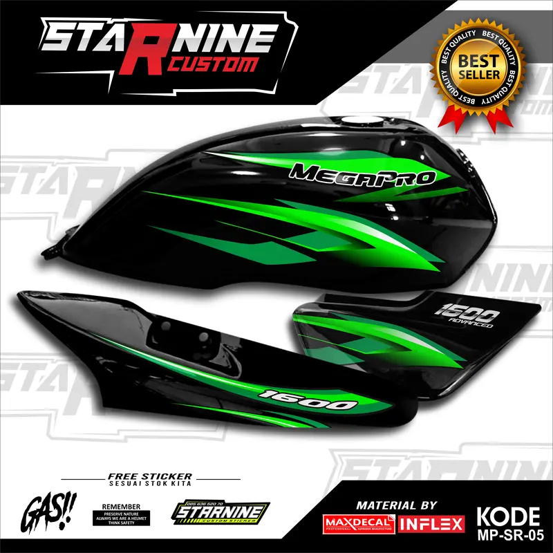 striping mp hiu stiker megapro hologram variasi 3