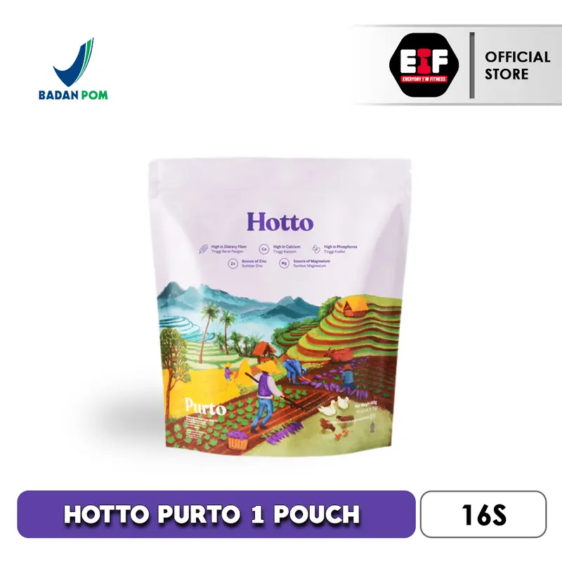 [ HOTTO PURTO 1 POUCH ] MULTIGRAIN WITH PURPLE POTATO - 1 POUCH / 16 SACHET - 480 GRAM 0
