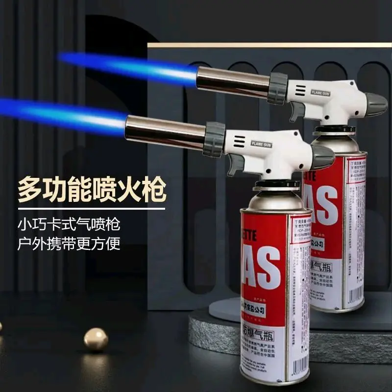 Flame Gun Torch Pemantik Kepala Gas Kaleng Tabung Portabel 2