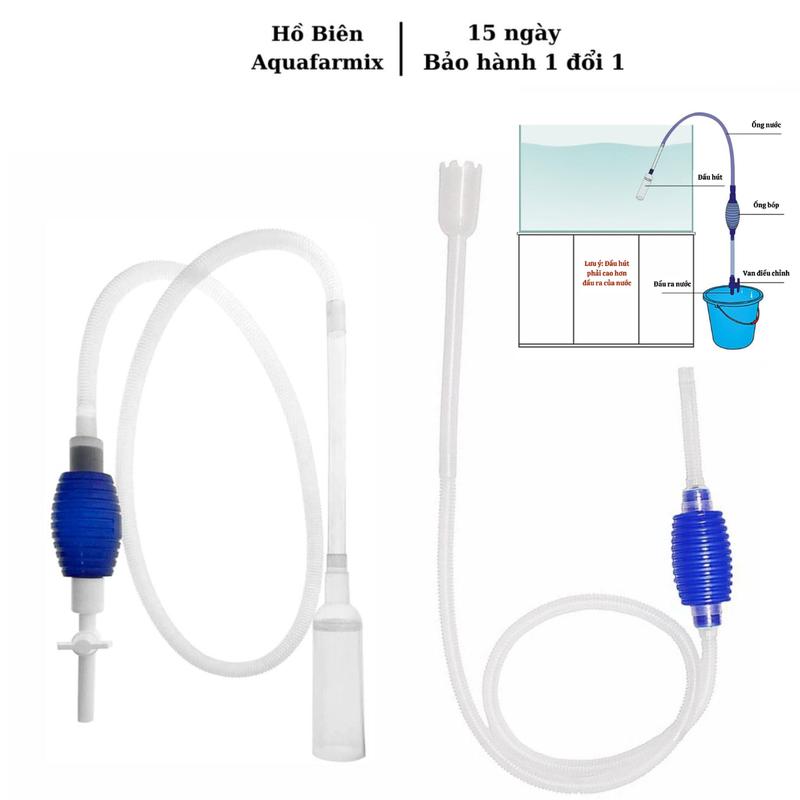 Dụng cụ hút phân cho hồ cá tiện lợi Loại tốt có van khóa & thường không có van khóa ống bơm hút nước đồ hút cặn bể cá