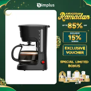 【RAMADAN SUPER DEALS】SIMPLUS Mesin Kopi Drip Otomatis 750ml /Americano/Vietnam Drip/ Coffee Maker Serbaguna KFJH011