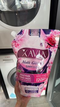 Product Review of [TẶNG BÌNH GIỮ NHIỆT - MỪNG ĐẠI LỄ CHIẾN THẮNG] Combo 3 Túi Nước Giặt Xả 2in1 Enzym Sinh Học XAVIA Toả Hương 120H+ 2L Tặng 1 Bình Giữ Nhiệt, Sạch Sâu An Toàn, Lưu Hương Dài Lâu, Bảo Vệ Môi Trường from m**3 0