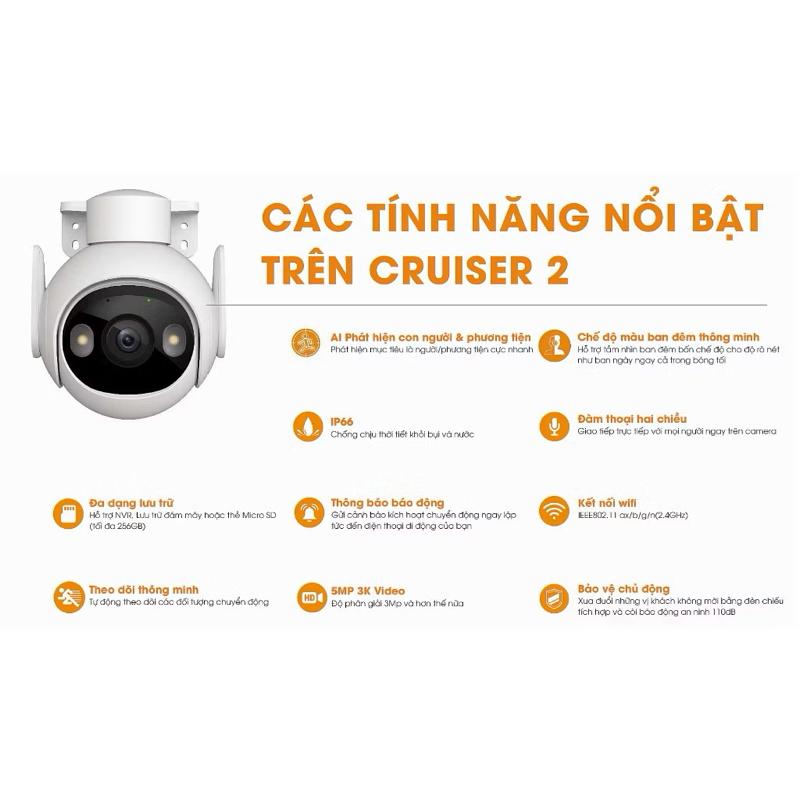 Camera 5MP Ngoài Trời GS7EP-5M0WE | Xoay 360 | Đàm Thoại 2 Chiều | Màu Ban Đêm Full Color | Chính Hãng BH 2 Năm 4