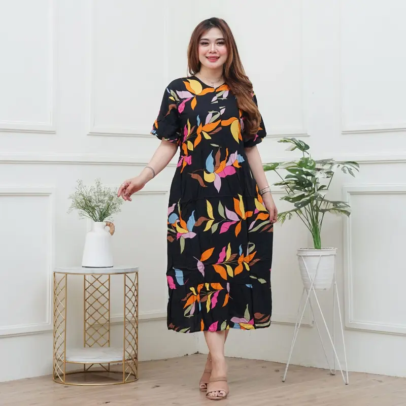 MEGA - Daster Jumbo Rayon Premium Busui LD 120 Adem Tebal Nyaman 0
