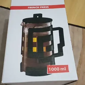 One Two Cups French Press Plunger Coffee Maker Pot - FN35 Alat Kaca Kopi Stainless Steel