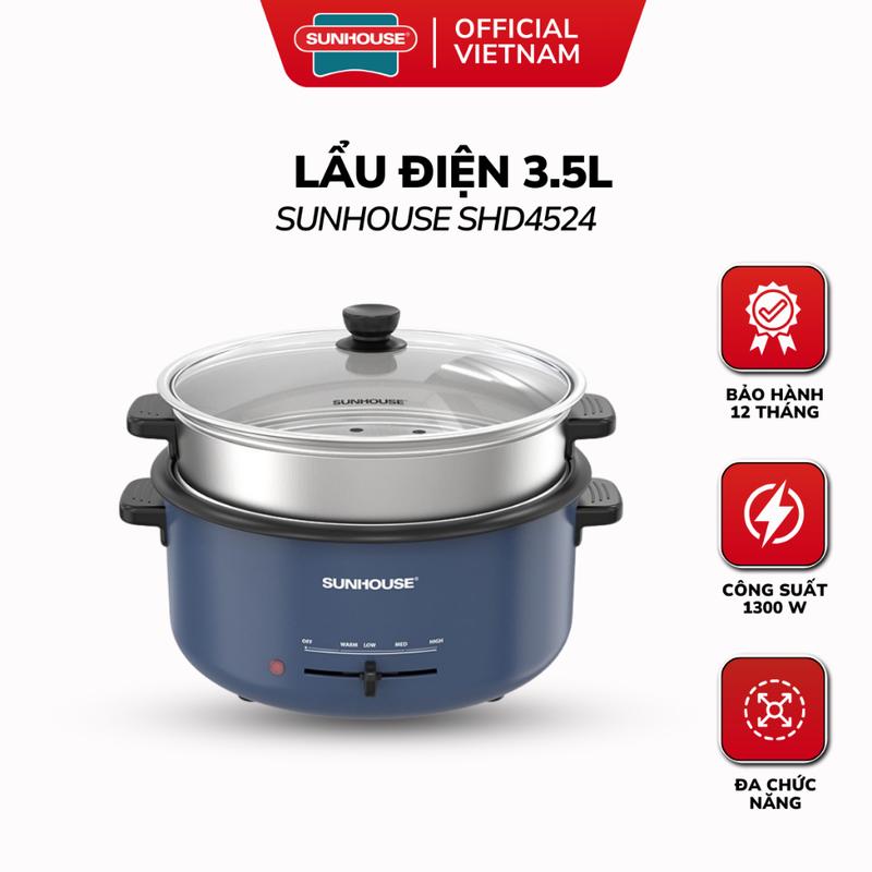 Nồi Lẩu Điện 3.5L SUNHOUSE SHD4524