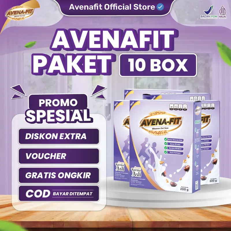 Avenafit 10 Box | Spesial Reseller Super Hemat | Bisa COD dan Gratis Ongkir 0