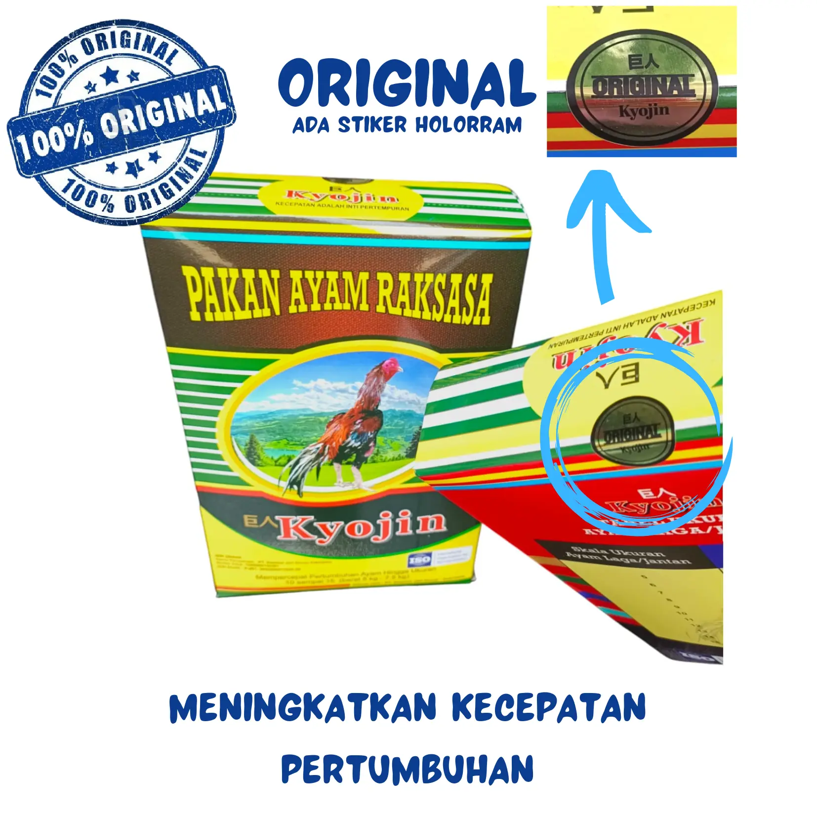 pakan ayam KYOJIN PAKAN AYAM RAKSASA 950 - mempercepat pertumbuhan ayam
