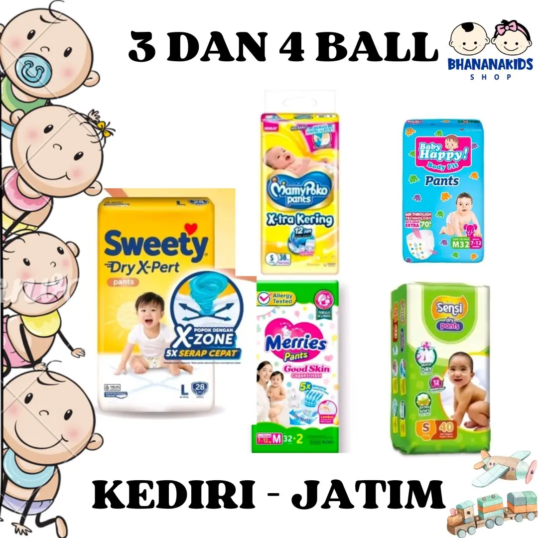 (3 DAN 4 BALL JATIM) MAMYPOKO,SWEETY, BABYHAPPY PAKET 2BALL Bayi