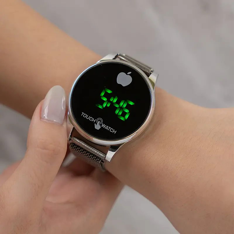 Jam Wanita Digital Touch Screen Tali Rantai Magnet Elegan Bulat Estetik | J-DZ23 4