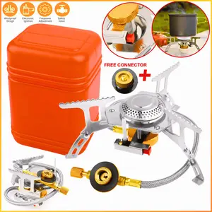 COD TaffSPORT Kompor Gas Camping Portable Lipat Outdoor 1 Set lengkap + Adaptor Kepala Gas Kaleng WSS-201