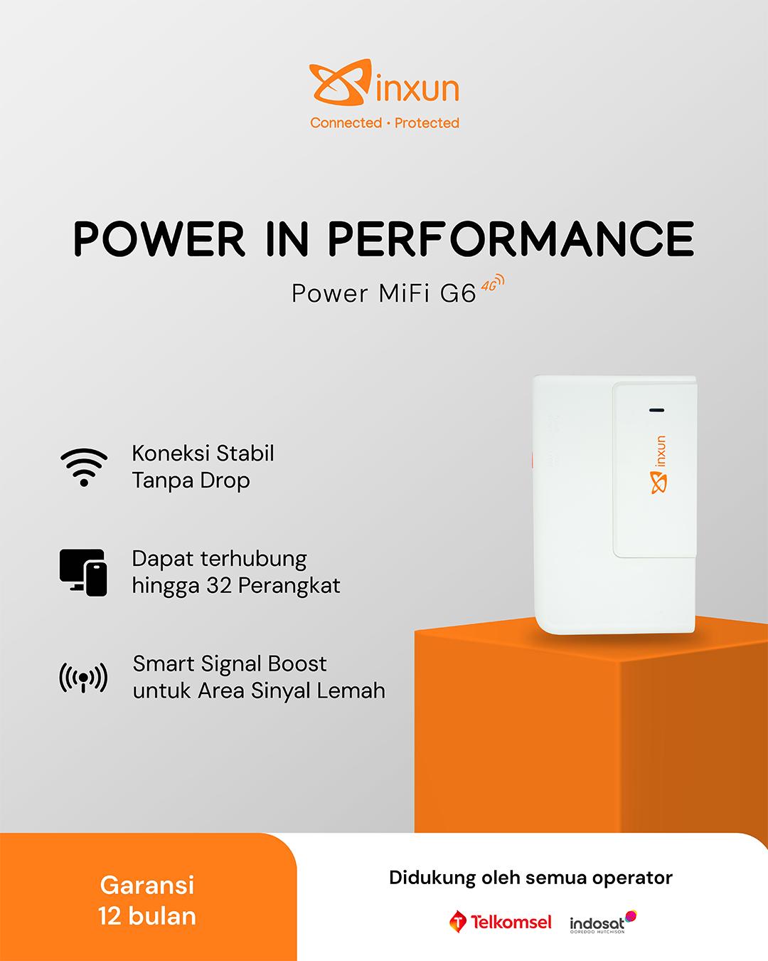 [COD] XINXUN Power MiFi 4G G6 ｜Koneksi cepat dan stabil｜Jaringan terproteksi ｜3-in-1 WIFI｜Tahan sampai 30 jam