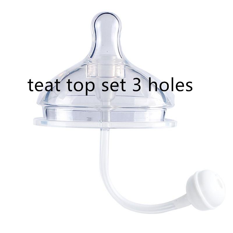 Comotomo-Bộ Ống Hút Uống Nước Thay Thế, Phụ Kiện Bình Sữa Silicon Cho Bé, Cổ Cực Rộng, 7CM 7