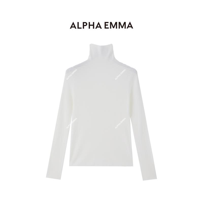 AE Thảo 5A106 Áo len cao cổ 100 Lông cừu Sợi 60S Có thể giặt máy Kháng Sổ lông mềm mại mịn màng ấm áp chất lượng cao