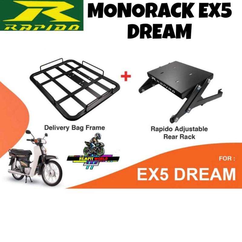 MONORACK RAPIDO ORIGINAL EX5 DREAM BLACK HEAVYDUTY TAPAK MONORACK ...