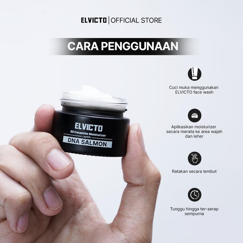 ELVICTO PAKET GENTLE EXFOLIATING | EXFO SERUM, MOISTURIZER | Paket Perawatan Pria untuk Kulit Wajah Kusam, Menghilangkan Bekas Jerawat & Exfoliasi 7