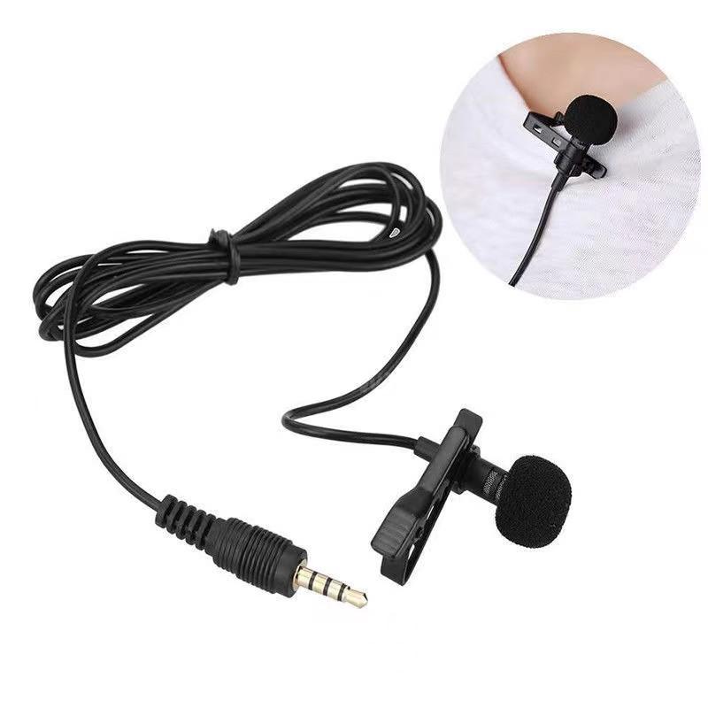 Micrô Lavalier Để Ghi Âm Trực Tiếp, Chính Hãng, Lucky Pluspower, 3.5Mm, Mini Studio, Giọng Nói, Kẹp Trên Ve Áo Cho PC 3