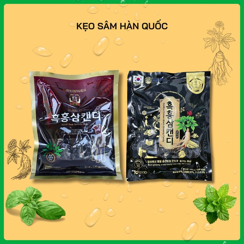 [ Combo 3 gói ] Kẹo Sâm Hàn Quốc Thơm Ngon Bổ Dưỡng 170gr Hỗ Trợ Tăng Cường Sức Đề Kháng Snack Candy Ăn Vặt Food
