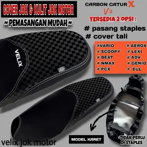 KULIT & COVER JOK MOTOR CARBON 4D V2#vario#scoopy#beat#nmax#pcx#aerox#lexi#adv