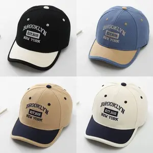 Topi Anak Laki-Laki Perempuan 8 Bulan - 5 Tahun Motif Bordir Brooklyn New York Terbaru Korea Style