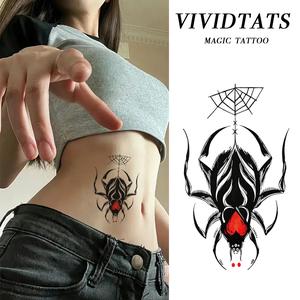 VIVIDTATS Red Spider Tattoo – Waterproof Sexy Body Sticker | Matagal Matanggal (3–7 Days) | Easy Apply & Painless tattoo  set tattoo  waterproof  30  days fake  tattoo  waterproof  6  months tattoo  tape colored  tattoo  waterproof  30  days