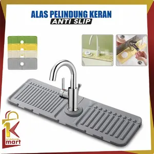 [COD] SM C1009 Faucet Absorbent Mat Sink Splash Guard Alas Pelindung Wastafel Anti Slip Bahan Silikon