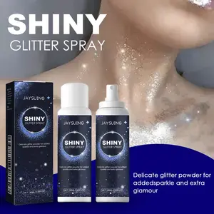 Jaysuing Spray Glitter Pencerah – Menambahkan Kilau pada Kulit & Rambut, Cocok untuk Pesta Halloween, Klub Malam, atau Efek Highlight pada Pakaian.