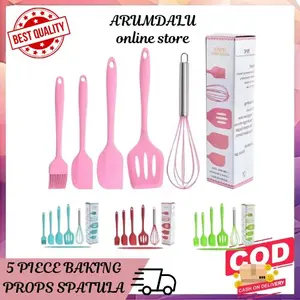 AFL 5 PIECE BAKING PROPS SPATULA SILIKON SET 5 IN 1