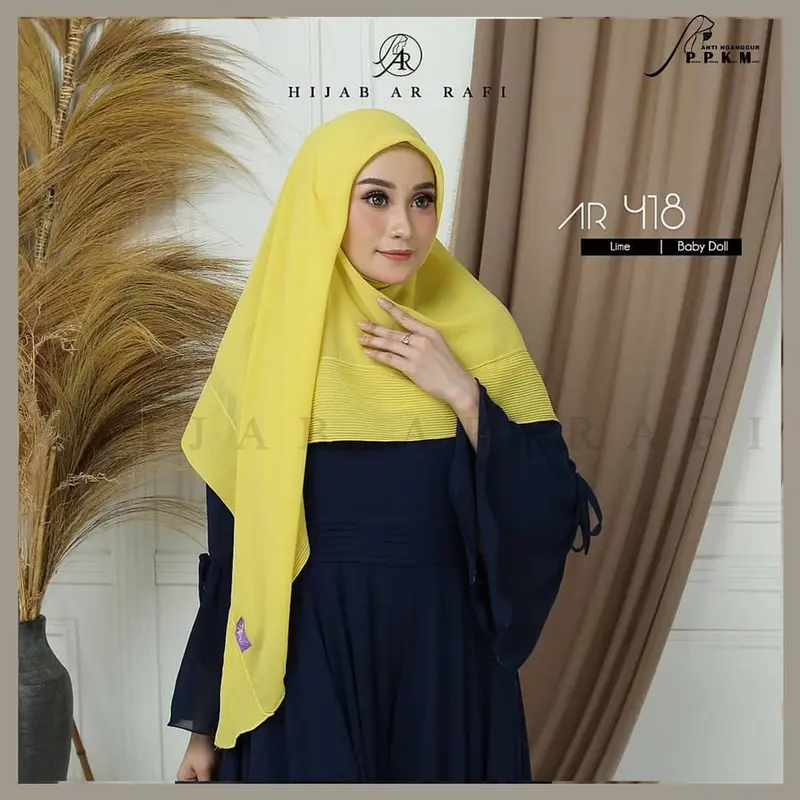 AR RAFI | Hijab AR 418 - Bahan Baby Doll 0