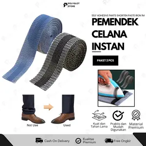 BELI 2 LEBIH MURAH LEM JEANS 1M PEMENDEK CELANA JEANS TANPA JAHIT UKURAN 100CM Katun