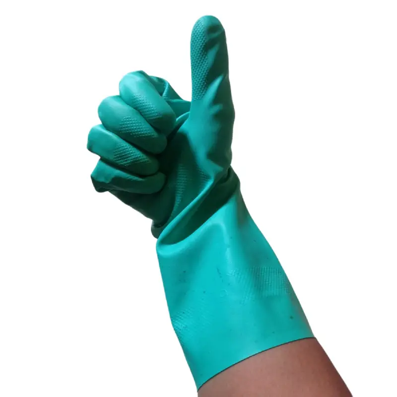 Sarung Tangan Karet Latex Tebal Ruberrex untuk Cairan Kimia dan Pembuatan Pot Semen - Cleaning 2