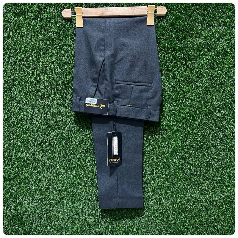 TRENMAN Celana Kantor Formal Kerja Bahan Dasar Pria Slimfit HITAM 27-38 Hitam 3
