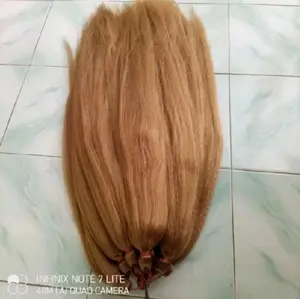 Rambut sambung cemara warna pirang polos panjang 80cm