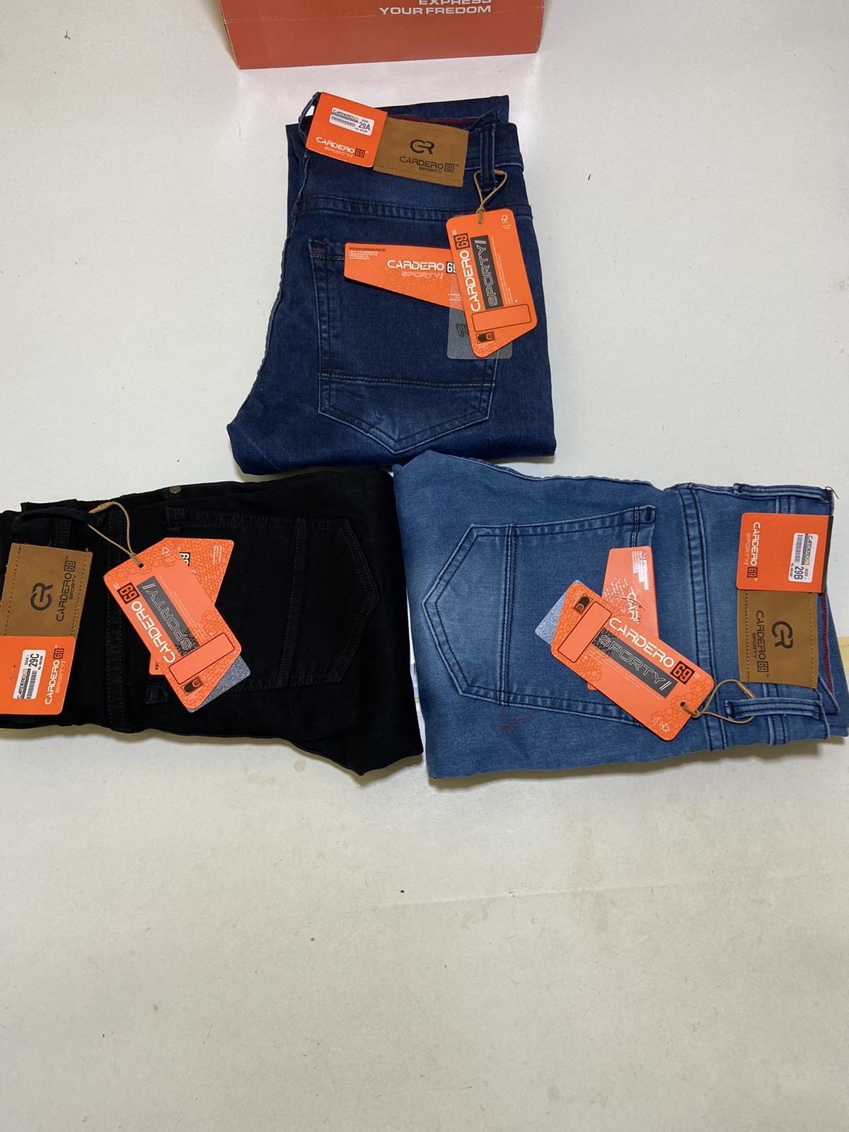 Celana jeans Cardero 69 sporty slim fit stret melar Panjang
