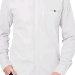 Kemeja Koko Polos ALMA - Baju Pria Putih dengan Desain Sederhana dan Nyaman