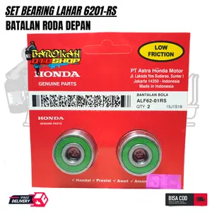 ( 2 pcs ) original Bearing Lahar 6201 RS Bantalan Depan Beat Vario 110 Scoopy Spacy - Motorcycle