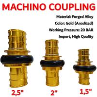 Gambar Coupling MACHINO Forged Aluminium Alloy – Gold Color – Kopling Selang Pemadam / Fire Hose Connector - 2 inch dari gudangsafetycom Kota Administrasi Jakarta Barat 1 Tokopedia