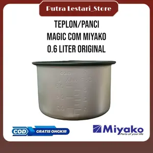 Teplon / Panci Magic Com Miyako uk 0.6 Liter (Original)